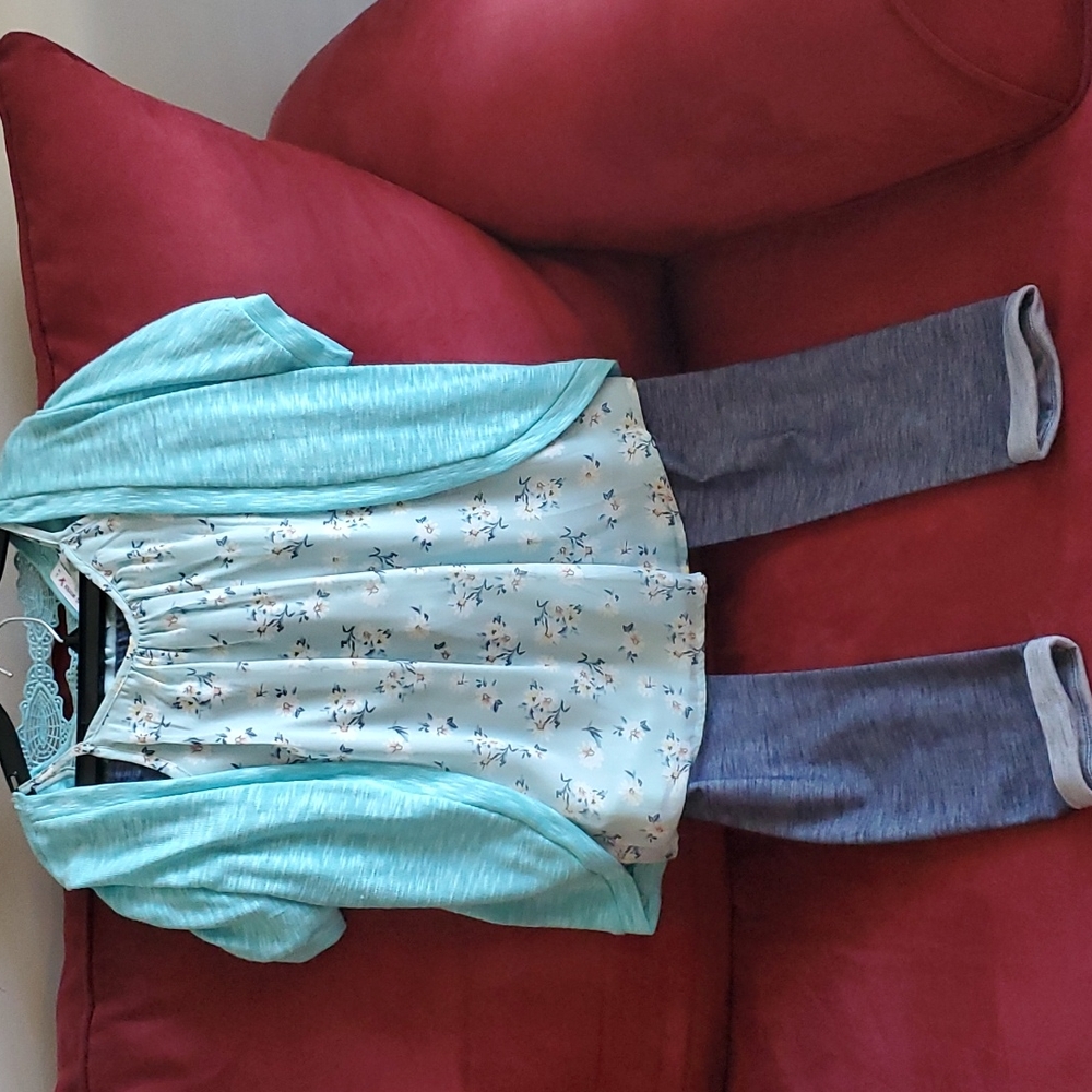 Girls Knit Works 3-Piece Outfit